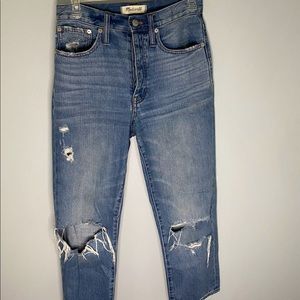 Madewell Distressed Dad Jeans